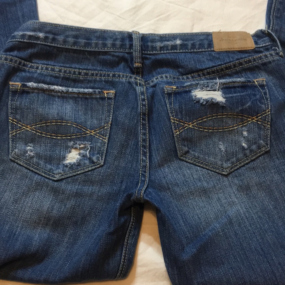 BUNDLE! a&f denim skirt and flare jeans - Picture 4 of 16